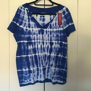 NWT Shibori-style tie-dye t-shirt
